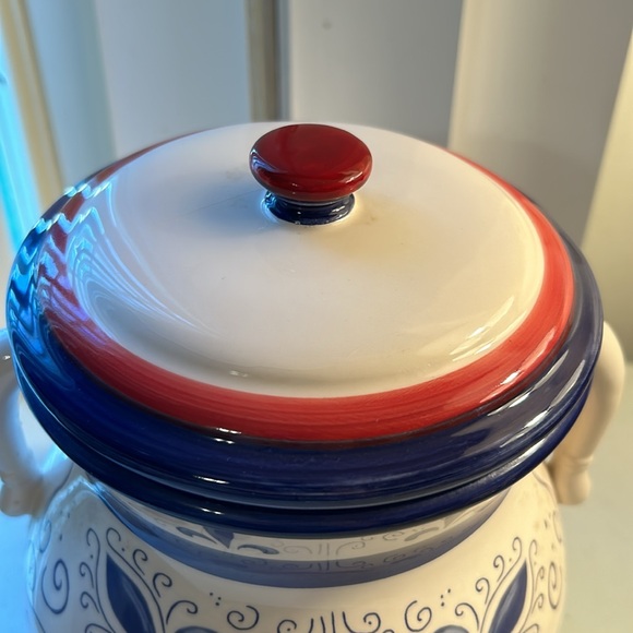 Vintage Hand Made For Nonni's Moroccan Style Ceramic Biscuit/ Cookie Jar Large - Picture 3 of 8